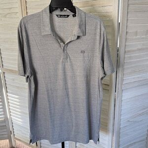 Travis Mathew Light Gray Polo Shirt NWOT